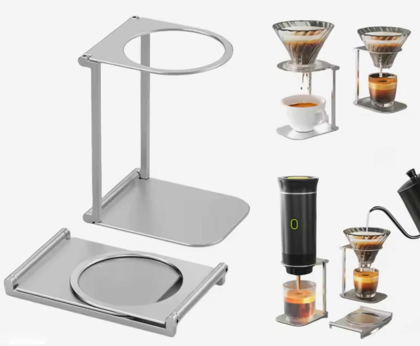 Support de cafetière pliable et portable
